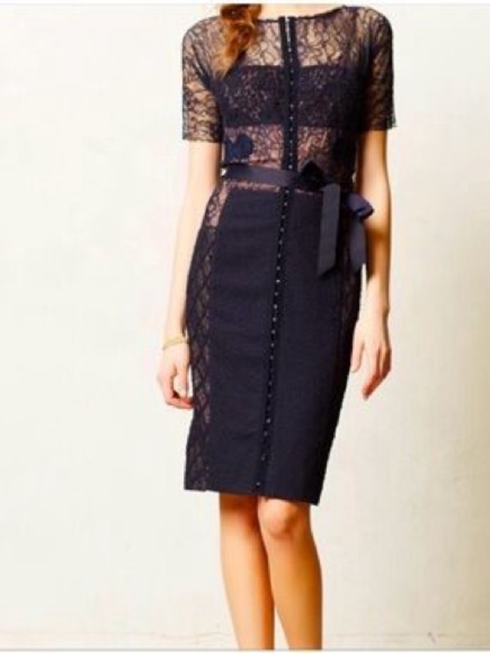 Anthropologie Beguile by Byron Lars Carissima Sheath Dress in Black